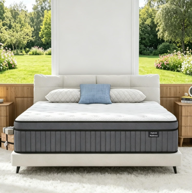 Hiboss 12 Inch Twin Hybrid Mattress