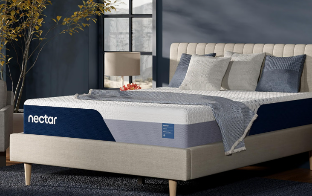 Nectar 12” Memory Foam Mattress, Queen, Firm Feel