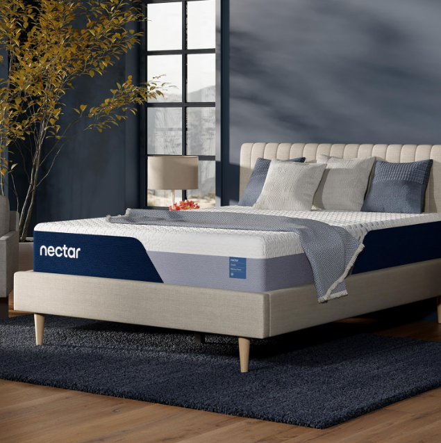 Nectar 12” Memory Foam Mattress, Queen, Firm Feel
